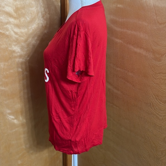 NWT Express Red Let Sparks Fly Soft Shirt Size S - Picture 3 of 12